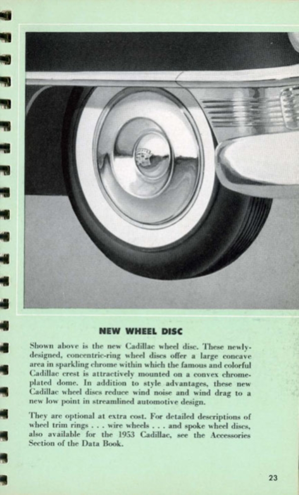 1953 Cadillac Salesmans Data Book Page 73